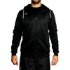 Gilbert Pro Tech mens hoodie soft active stretch moisture wicking front zip chin guard unzipped warm pockets