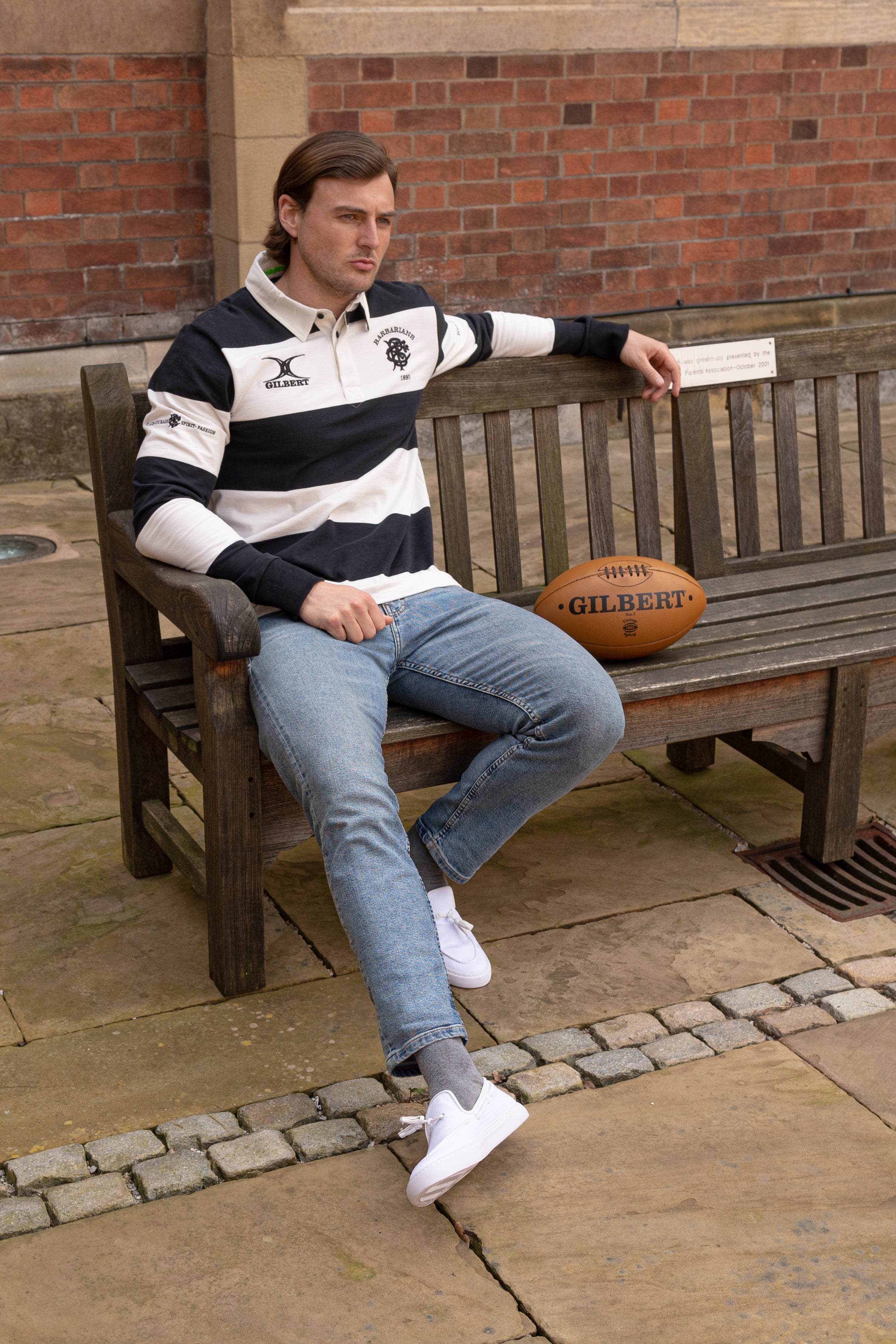 Barbarian FC Black/White Long Sleeve Heritage Jersey – Gilbert Rugby Canada