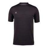 A black Gilbert Pro Range athletic tee with short sleeves and the Gilbert logo on the upper left chest area.