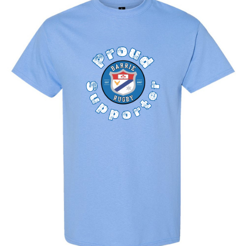 Barrie RFC - Proud Supporter (Adult Unisex Cotton Tee)