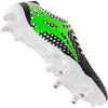 Gilbert Shiro 6s Boot White pro level backs boot made for sprinting ultra lightweight mix of prolite studs and TPU moulded studs soft ground hard ground option asymetrical lacing system 