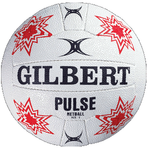 Ball Netball Pulse sz5 White/Red