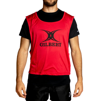 Gilbert Polyester Bib adult slipover bib with reinforced arm and neck openings for training and practice 