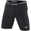Gilbert Lycra Short performance enhancing compression fit flat lock seams flat elastic waistband black 